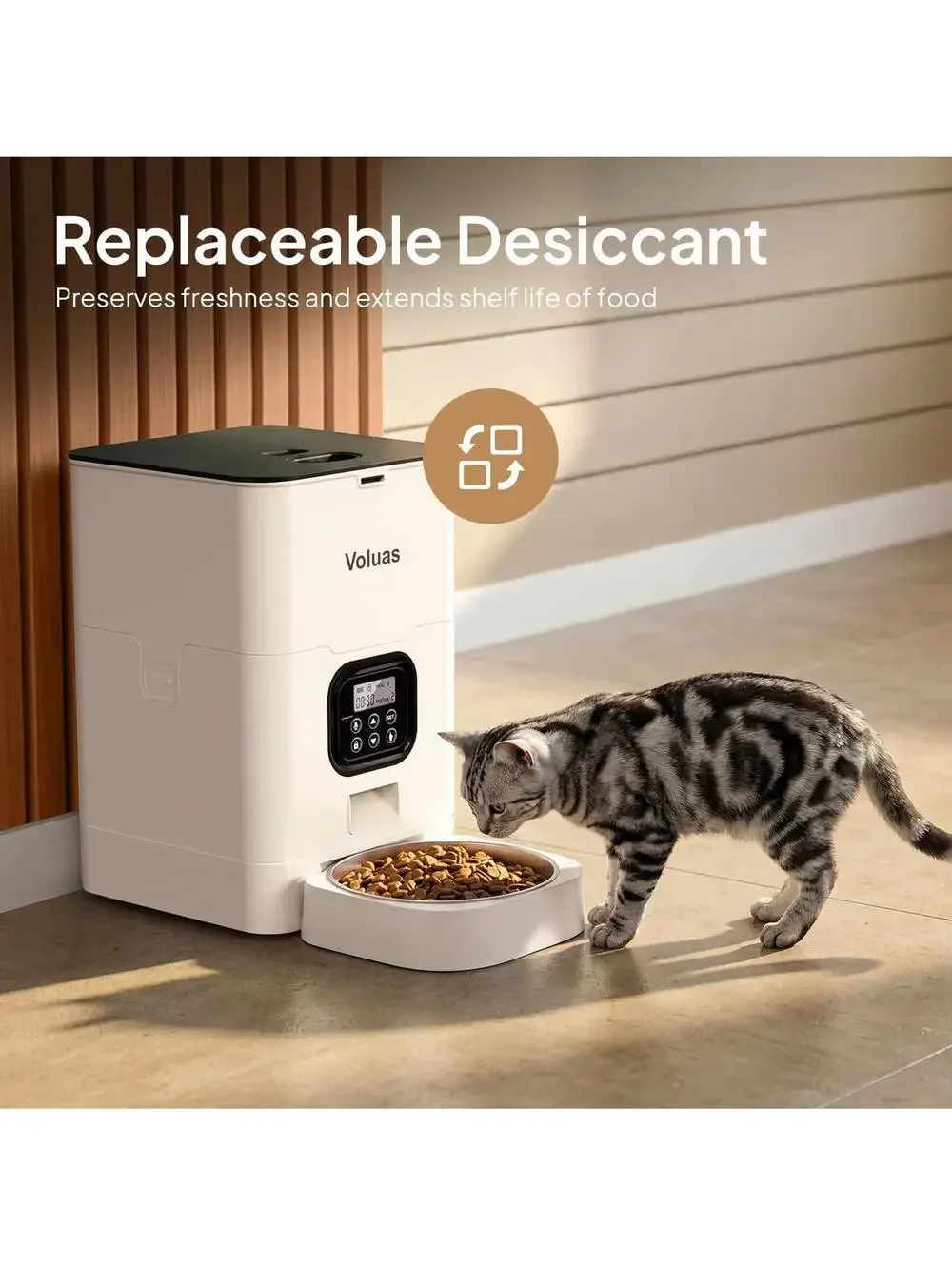 Automatic Cat Feeder 4L Timed Dry Food Dispenser for Cats & Dogs